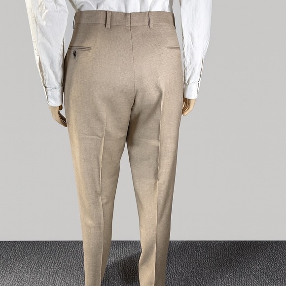 Tommy Hilfiger 100% Wool Men's 2 Piece Suit Beige Jacket 46R Pants 40X30 - Picture 5 of 15